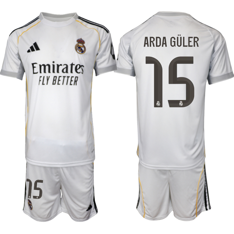 Men 2025-2026 Club Real Madrid home white #15 Soccer Jersey 01